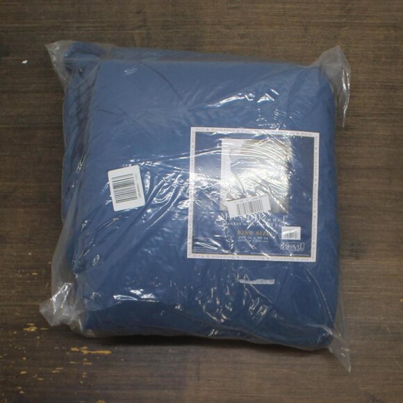 NWT Shavel Micro Flannel Sherpa Reversible Blanket Smokey Mountain Blue King - Picture 2 of 4